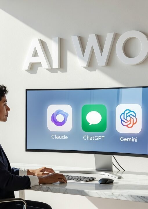 comparison chart showing Claude ChatGPT and Gemini AI assistants for professional work