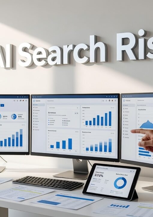 Comparison visualization of AI search tools versus traditional Google search engine