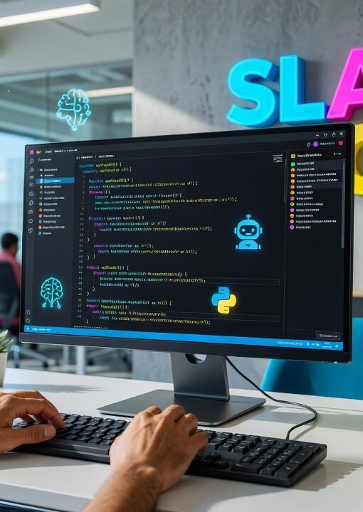 Development team collaborating with AI coding agents in Slack channels