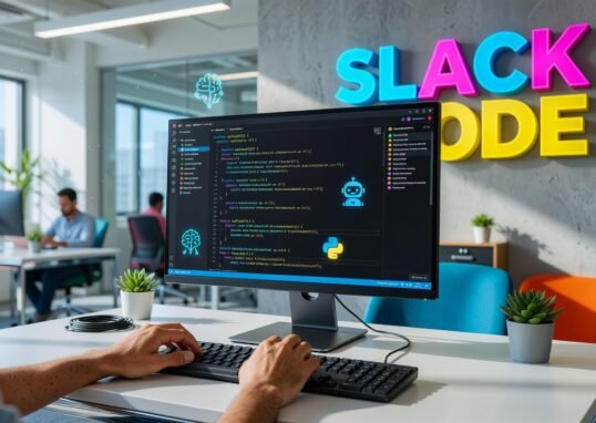 Development team collaborating with AI coding agents in Slack channels