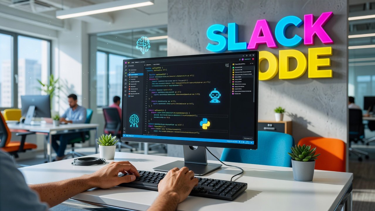 Development team collaborating with AI coding agents in Slack channels