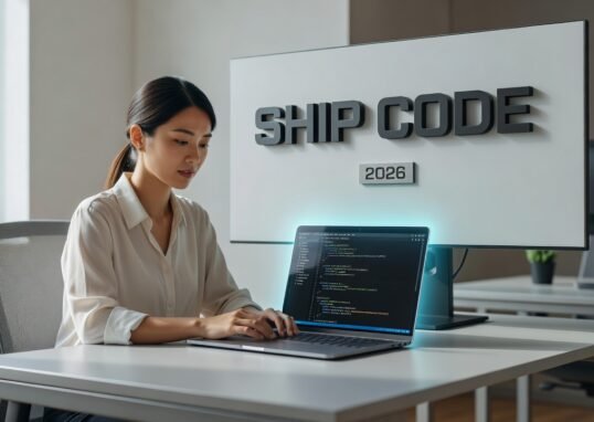 Developer reviewing AI-generated code on multiple screens comparing coding assistants