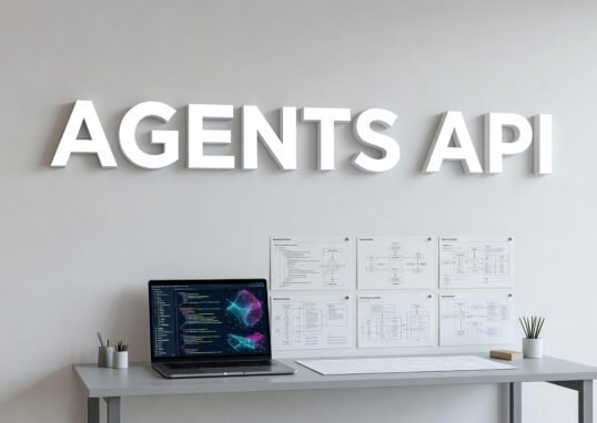 Developer using OpenAI Agents API to build AI agents with session management