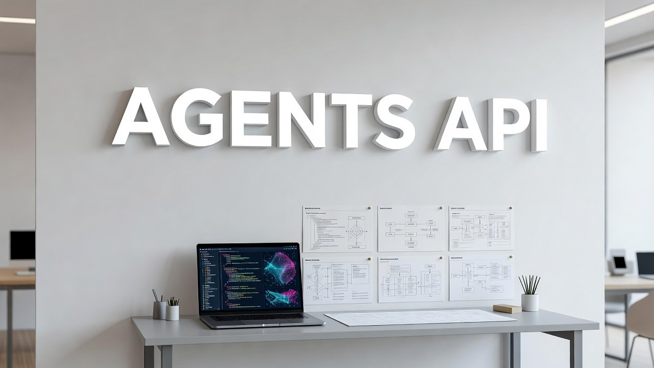 Developer using OpenAI Agents API to build AI agents with session management