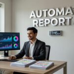 Team reviewing automated AI-generated weekly report dashboard on laptop screen