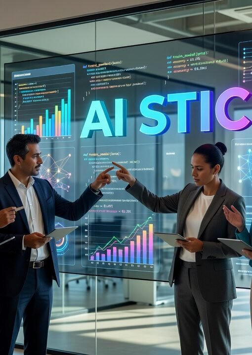business team implementing AI system from pilot phase to production deployment