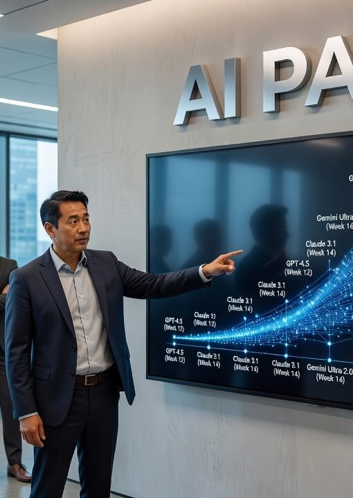 Business team reviewing AI procurement decisions amid rapid model releases