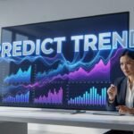 AI analyzing customer data patterns to predict future shopping trends