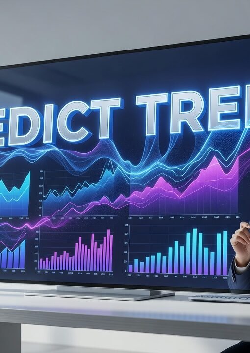 AI analyzing customer data patterns to predict future shopping trends