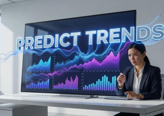 AI analyzing customer data patterns to predict future shopping trends